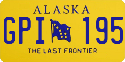 AK license plate GPI195