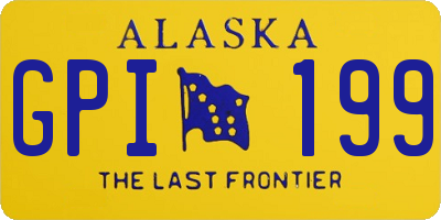 AK license plate GPI199
