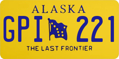 AK license plate GPI221