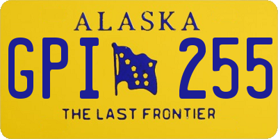 AK license plate GPI255