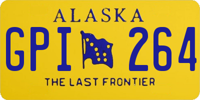 AK license plate GPI264