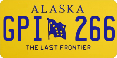 AK license plate GPI266