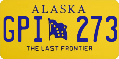 AK license plate GPI273