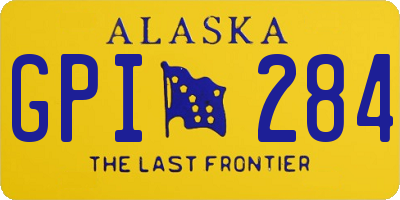 AK license plate GPI284