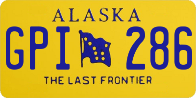 AK license plate GPI286