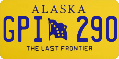 AK license plate GPI290