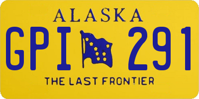AK license plate GPI291