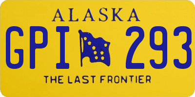 AK license plate GPI293