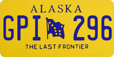 AK license plate GPI296