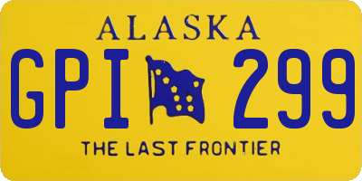 AK license plate GPI299