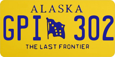 AK license plate GPI302