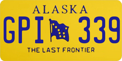 AK license plate GPI339
