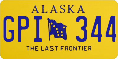 AK license plate GPI344