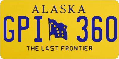 AK license plate GPI360