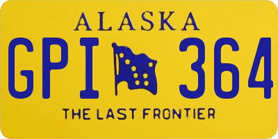 AK license plate GPI364