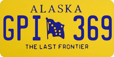 AK license plate GPI369
