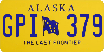 AK license plate GPI379