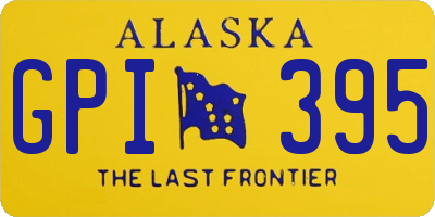 AK license plate GPI395