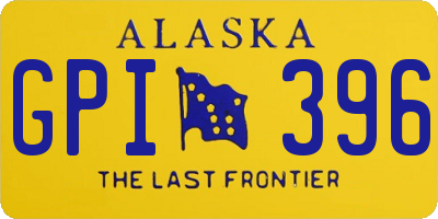 AK license plate GPI396