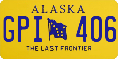 AK license plate GPI406