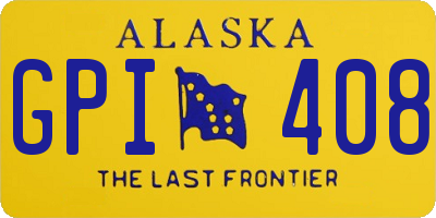 AK license plate GPI408