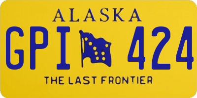 AK license plate GPI424