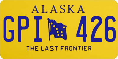 AK license plate GPI426