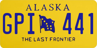 AK license plate GPI441