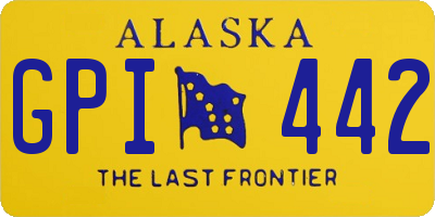 AK license plate GPI442