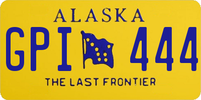 AK license plate GPI444