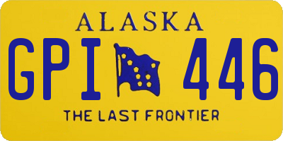 AK license plate GPI446