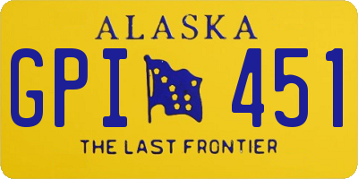 AK license plate GPI451