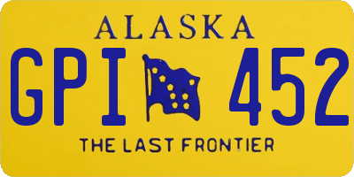 AK license plate GPI452