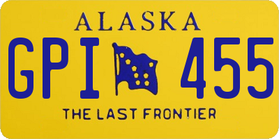 AK license plate GPI455