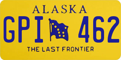 AK license plate GPI462