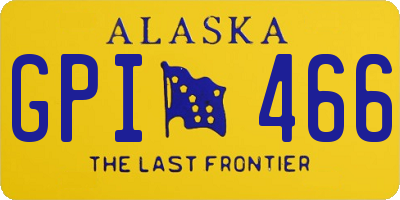 AK license plate GPI466