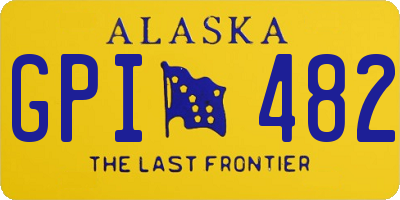 AK license plate GPI482