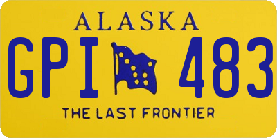 AK license plate GPI483