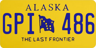 AK license plate GPI486