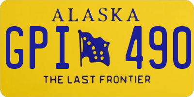 AK license plate GPI490