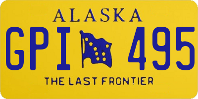 AK license plate GPI495