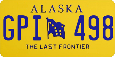 AK license plate GPI498