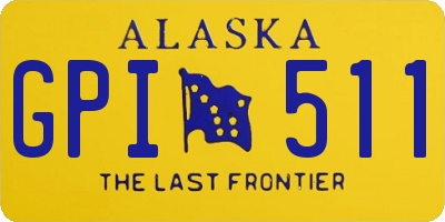 AK license plate GPI511