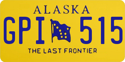 AK license plate GPI515