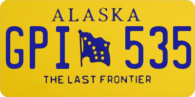 AK license plate GPI535