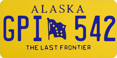 AK license plate GPI542
