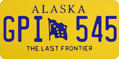 AK license plate GPI545