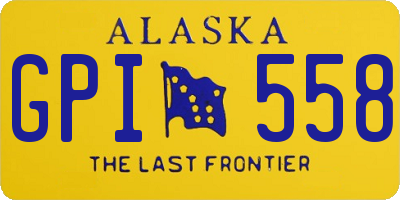 AK license plate GPI558