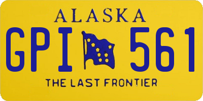 AK license plate GPI561