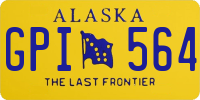 AK license plate GPI564